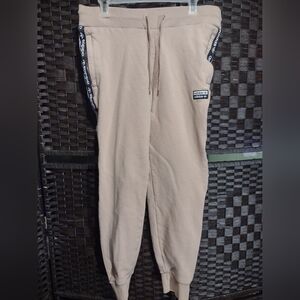 Adidas Originals R.Y.V. Tape Sweat Pants Joggers Women's L Beige